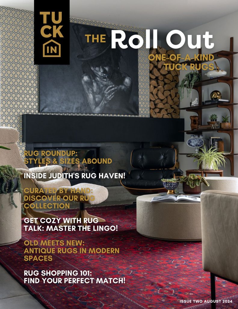 Magazine cover featuring a living room