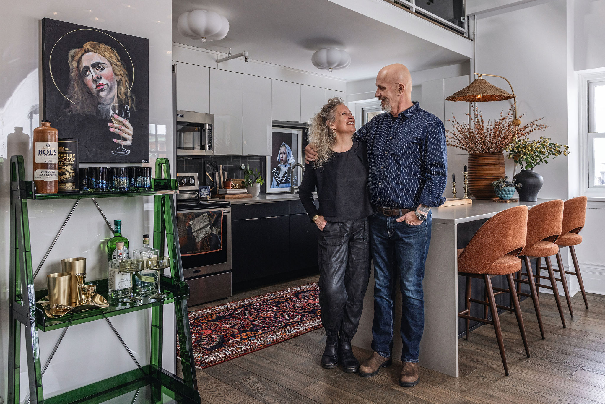 Kitchen with Dutch-inspired design details in Saint John loft